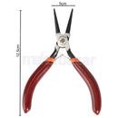 Taparia: 1402 Round Nose Mini Pliers With Two Color Dip Coated Sleeve 125mm/4.9inch