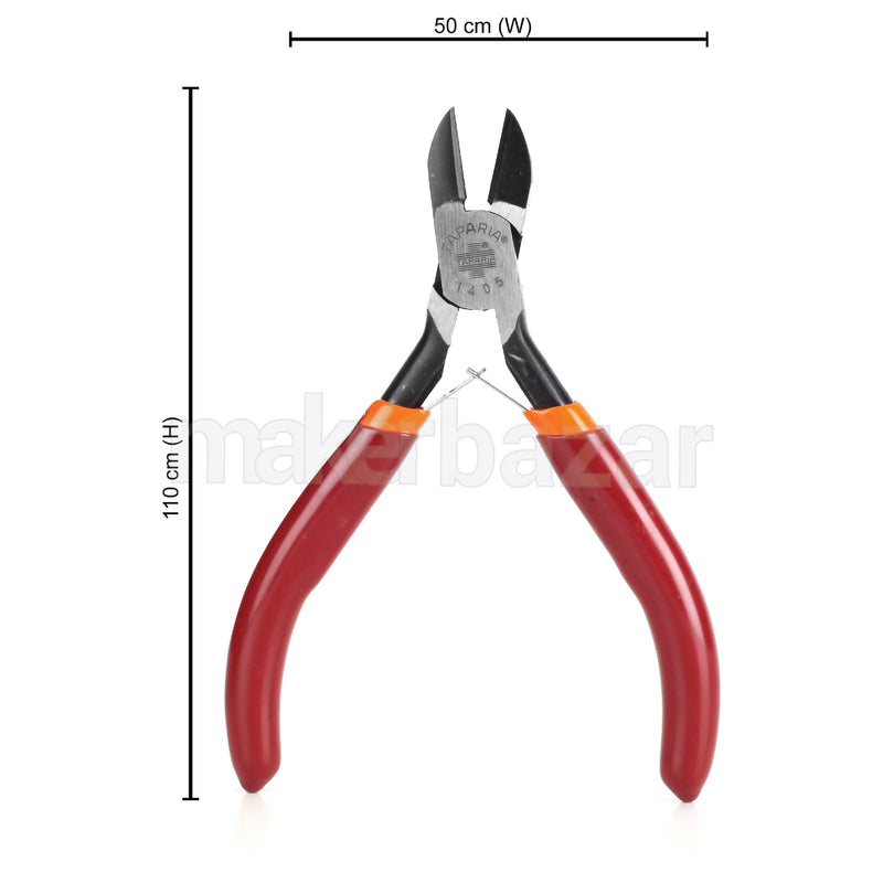 Taparia: 1405 Side Cutting Mini Pliers With Two Color Dip Coated Sleeve 110mm/4.3inch