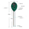 Three Way Soil Meter For Moisture, Light Intensity and pH Testing Meter