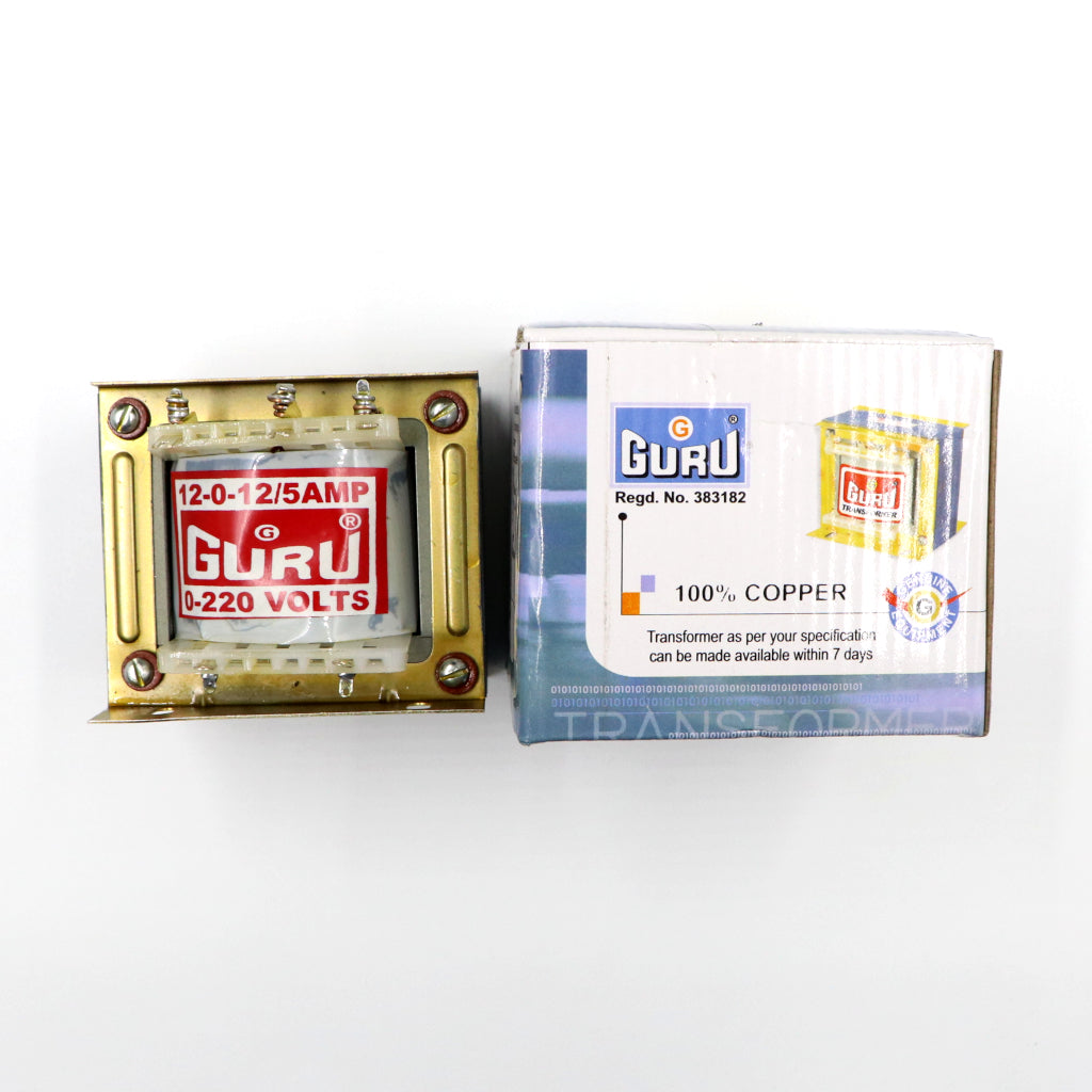 Guru: [Premium Quality] 5Amp Transformer 12-0-12