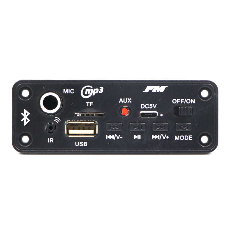 [Type 9] Audio Music Player: BT Panel - 003 DIY Stereo Board With Built In Bluetooth,FM,USB,SD-Card Slot,Aux,Amplifier & With IR