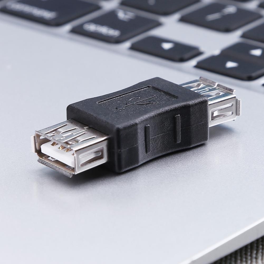 USB 2.0 Adapter - Female to Female USB A Coupler Joiner