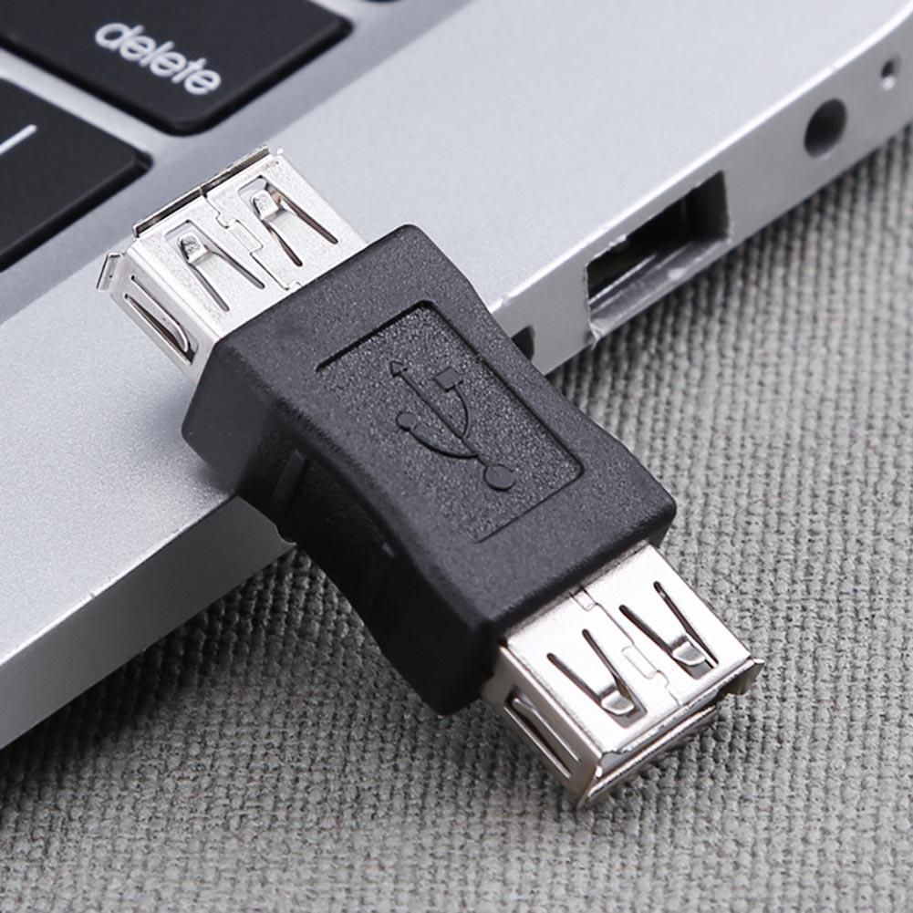 USB 2.0 Adapter - Female to Female USB A Coupler Joiner