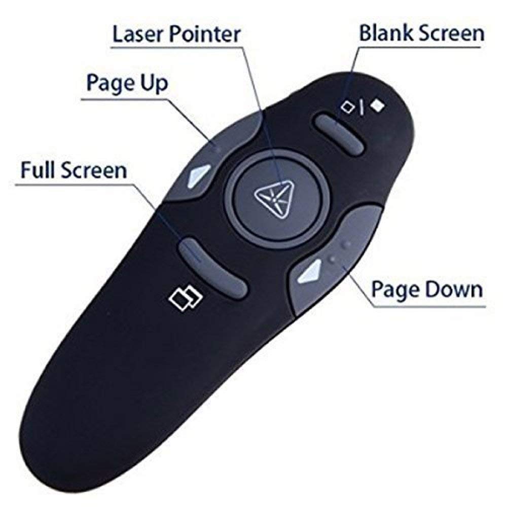 USB Wireless Remote Control Professional Laser Pointer Presenter Slide Changer Controller