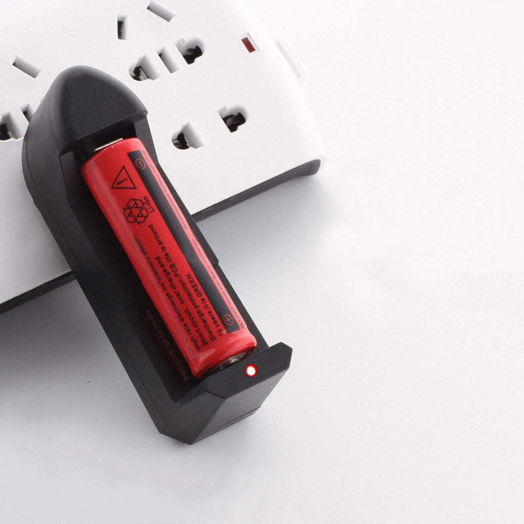 Chargeur USB Pour Piles Lithium 18650, 16340, 14500, 26650 - 3.7V, Courant 500mA, Protections Intégrées - 1 Fente - 9