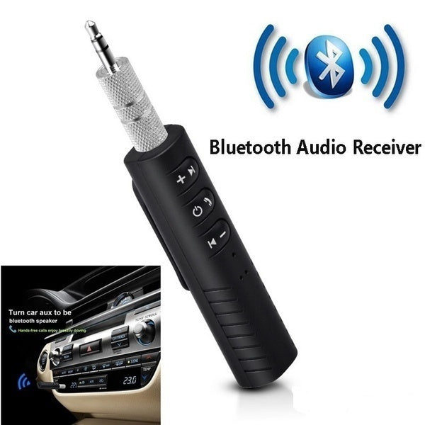 Universal 3.5mm Bluetooth Audio Wireless Receiver with Microphone for