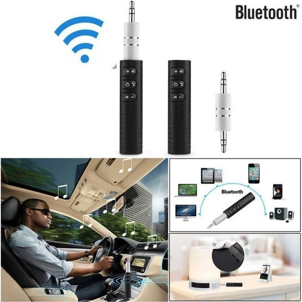 Universal 3.5mm Bluetooth Audio Wireless Receiver with Microphone for DIY/ Home/ Cars