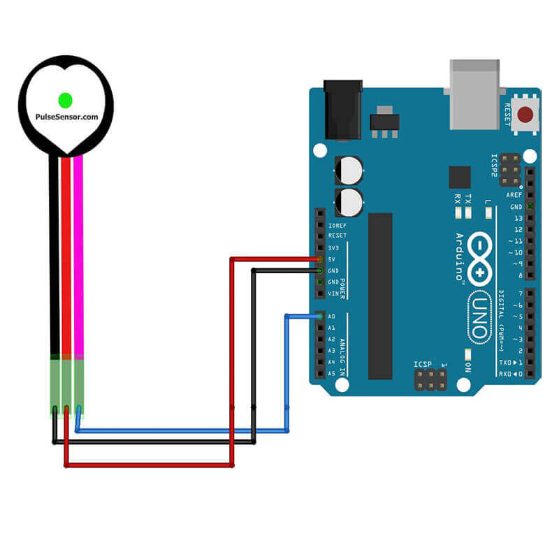 Pulse Heart Beat Rate Amped Sensor