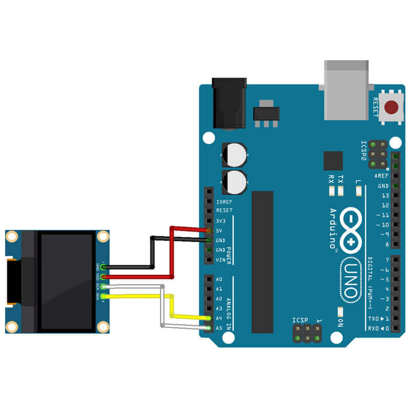 how to connect oled to arduino?