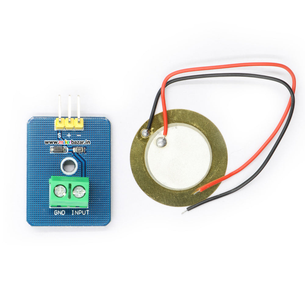 Piezoelectric Vibration Sensor Module Circuit Diagram