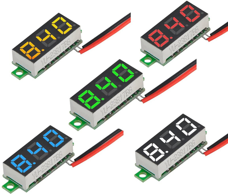 Micro Voltmeter Module DC Voltmeter Module Two Wire 0.28 Inch 3.5-30v