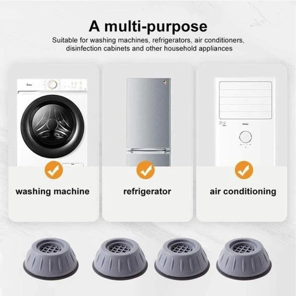 [Type 2] Anti Vibration Pads for Washing Machine/Fridge/Coolers/Furniture (Set of 4)