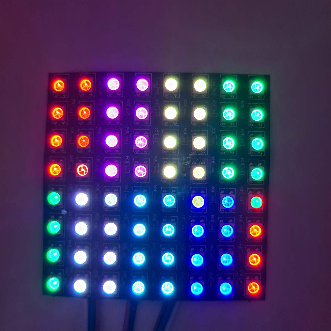 WS2812B 8x8 Addressable Flexible LED Matrix Panel