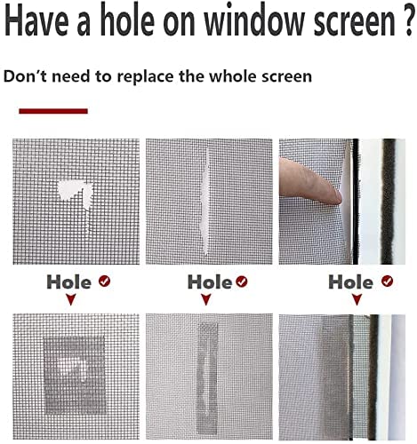 2inx2M Window Screen Repair Tap, Strong Adhesive & Waterproof Window Mosquito net Covering Mesh Tape