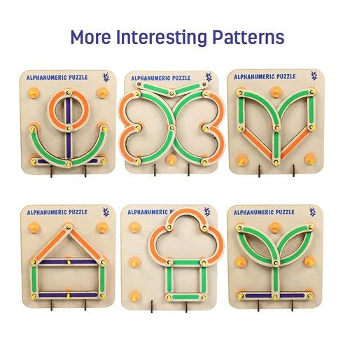 Wooden Alphabets Construction Puzzles