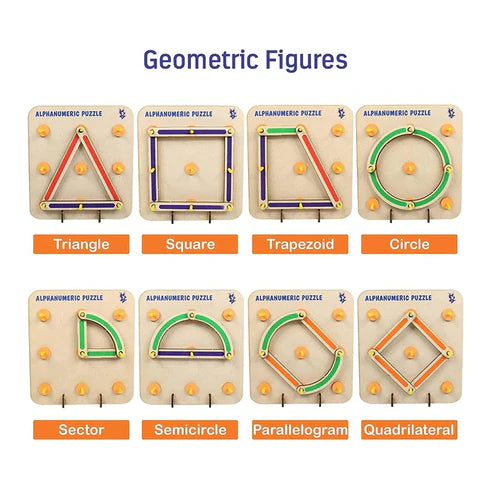 Wooden Alphabets Construction Puzzles