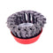 Knotted Wire Wheel Cup Brush (Black/Grey/Green)