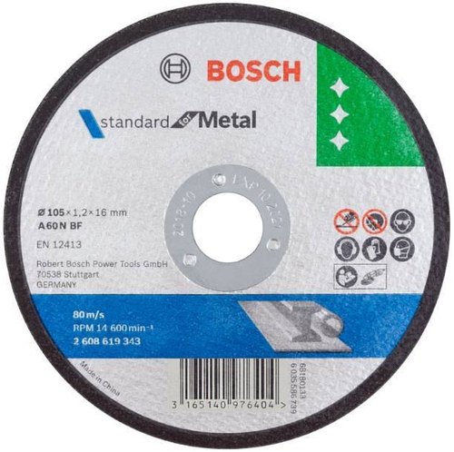 Bosch: 4in Cut-Off Disc Metal Cutting Wheel for Grinder Machine