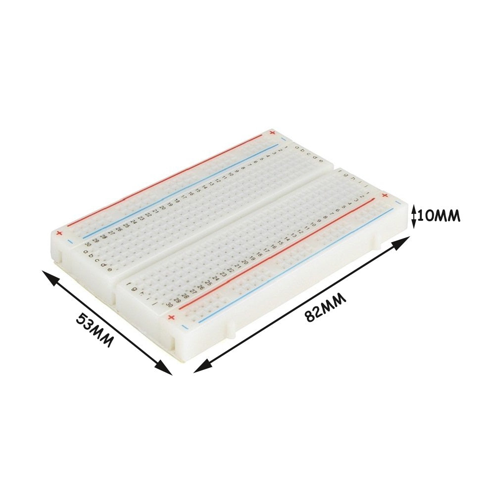 400 Points Half Size Solderless Breadboard
