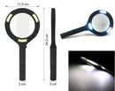 3X Power Lens and Rubberized Handle Magnifying Glass With Leds