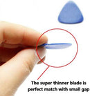 12pcs Universal Triangle Plastic Pry Opening Tool for iPhone/Mobile Phone/Laptop/Tablet/LCD Screen/Case Disassembly Blue Guitar Picks