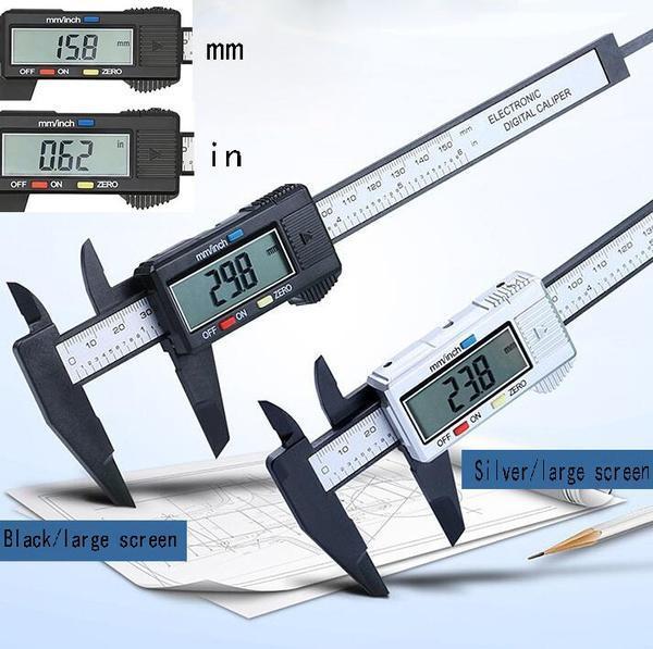 Digital Vernier Caliper Plastic Body 150mm/6Inch with Blister Packaging