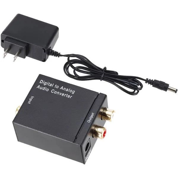 Digital Optical Coax to Analog RCA Audio Converter