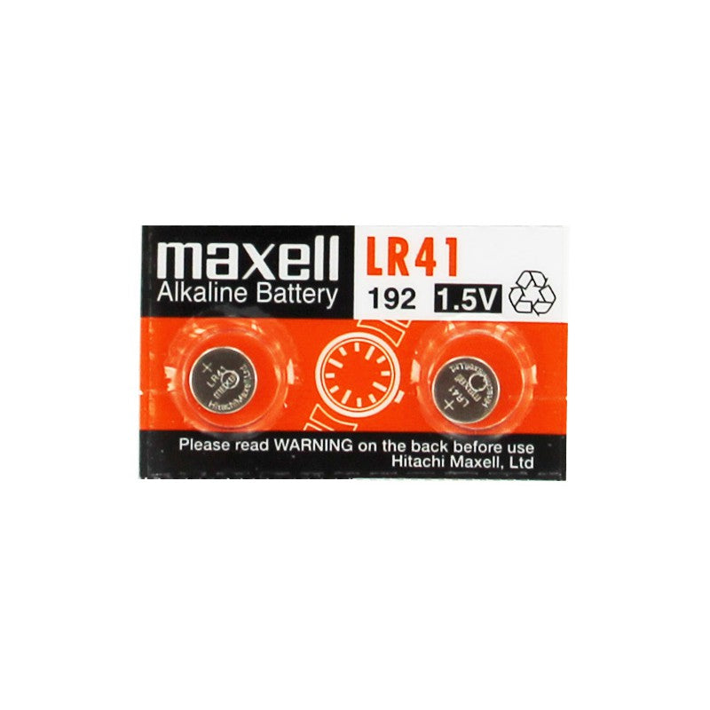 Maxell: LR41 1.5V Non rechargeable Round Alkaline Button Battery