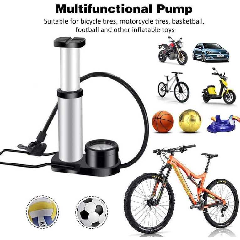 Portable Mini Foot Pump Inflator For Bike/Cars/Cycle/Ball