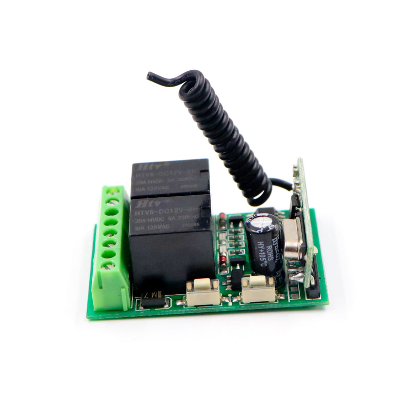 [Type 3] 12V DC 315 MHz 2 Channel RF Receiver Module with Casing