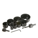 11 Piece Hole Saw Kit, 19-64mm Metal Alloys Wood Hole Saw Cutter Tool Kit Rotary Bit Set