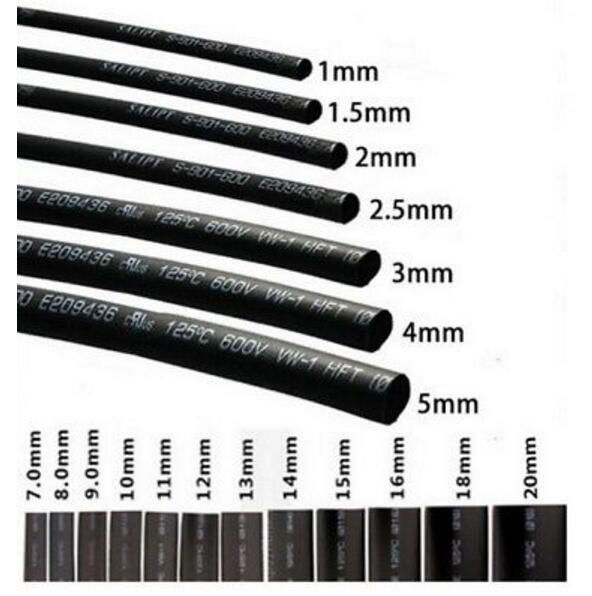 Heat Shrink Sleeve Tube - Black