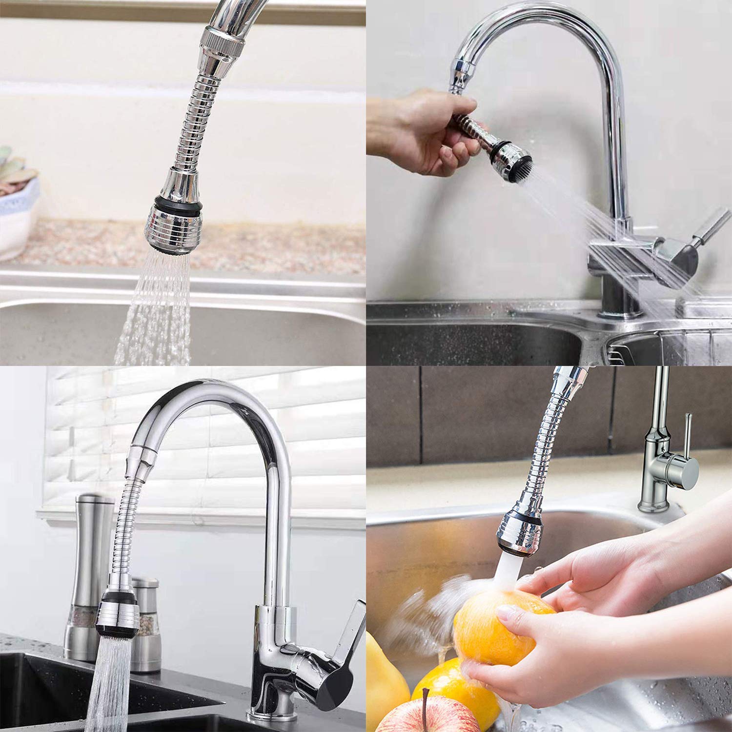 Turbo Flex 360° Flexible Sink Taps/Faucet Sprayer