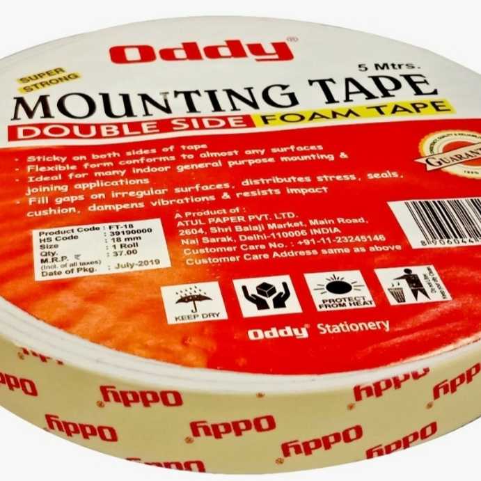 Oddy: Double Sided Foam Tape Length 5 mtr (Good Quality)