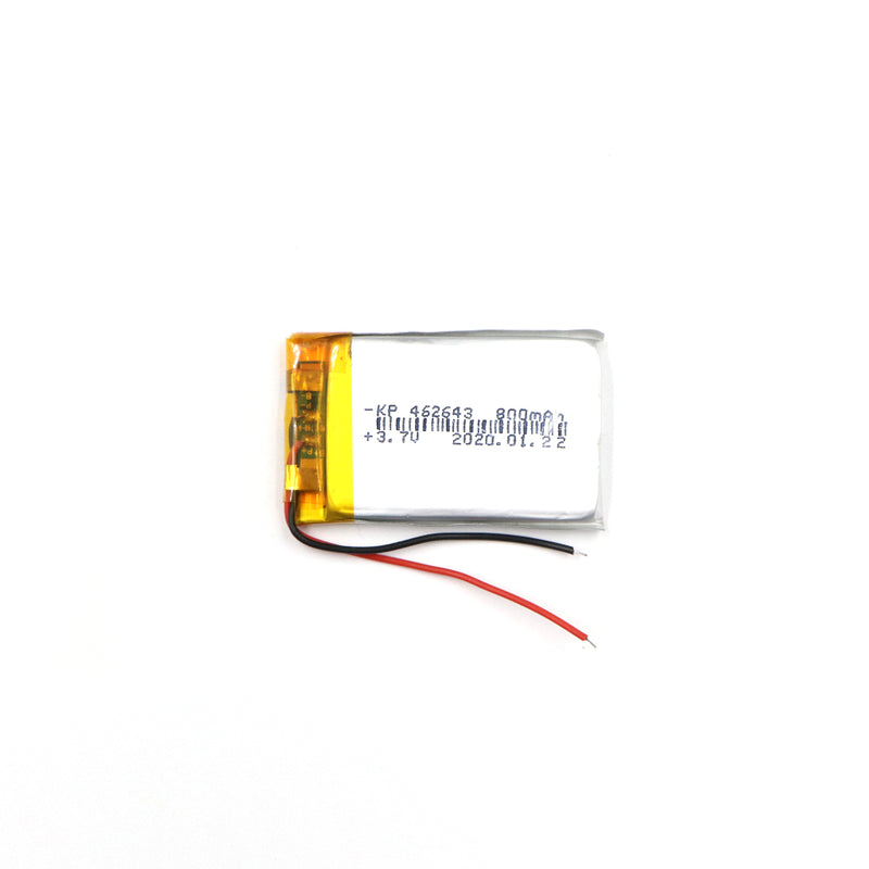 KP: 462643 Lipo Battery - Single Cell 3.7 V 800mAh Lithium Polymer Battery