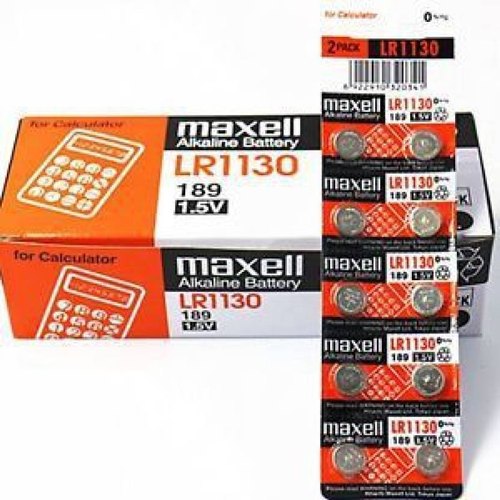 Maxell: LR1130 1.5V Non rechargeable Round Alkaline Button Battery