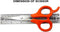 Kangaro Munix: SL-1158 Stainless Steel All-Purpose Scissor 148mm