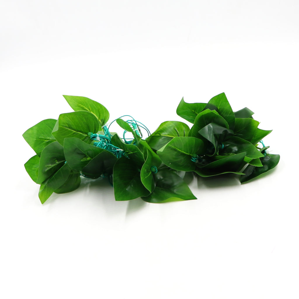 Big Dark Green Leaf 38 LED String Fairy Lights