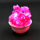 Small Dark Pink Rose 14 LED String Fairy Lights