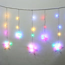 6+6 Multi-Color Star LED Curtain Lights