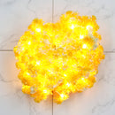 Small Yellow Flower With White Tip 60 LED String Fairy Lights