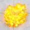 Small Yellow Flower With White Tip 60 LED String Fairy Lights