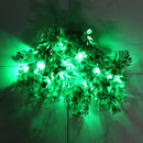 Green Leaves with White Tip 24 LED String Fairy Lights
