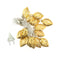 Metal Leaf Shape 14 LED Golden String Lights