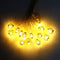 Metal Spring Shape 14 LED Golden String Lights