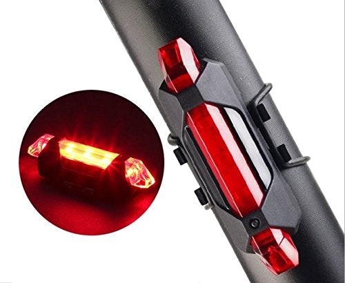 Bicycle Front Waterproof Rechargeable LED Light - Red
