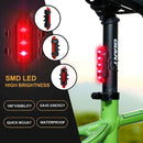 Bicycle Front Waterproof Rechargeable LED Light - Red