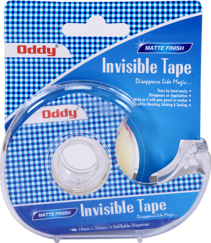 Oddy: ITD-1833 Invisible Tape With Metal Teeth Dispenser