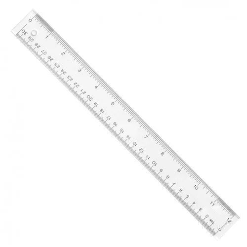 Generic: Plastic Ruler Scale 12inch/ 30cm