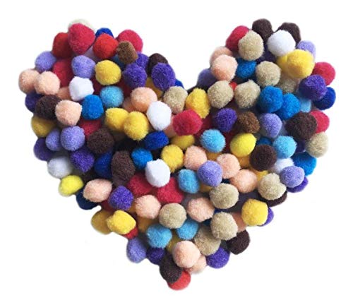 Mixed Color Felt Pompom Balls - Small (2cm)